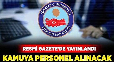 İçişleri bakanlığı 1608 personel alacak