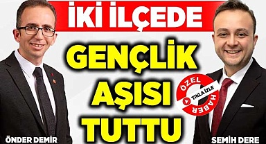 İki ilçede gençlik aşısı tuttu