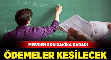MEB'den son dakika kararı