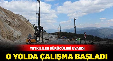 O yolda çalışma başladı