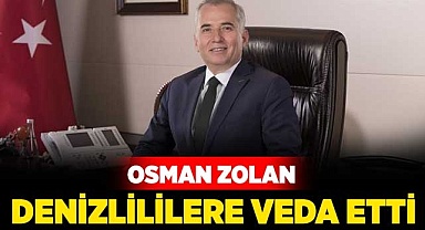 Osman Zolan Denizlililere veda etti