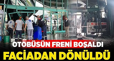 Otobüsün freni boşaldı