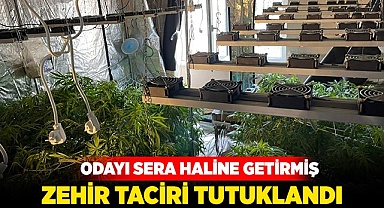 Zehir tacirinin evi uyuşturucu serası çıktı