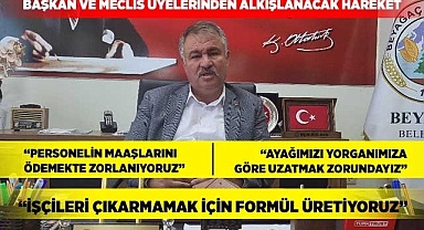 Başkan ve meclis üyelerinden alkışlanacak hareket