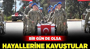 Bir gün de olsa hayallerine kavuştular