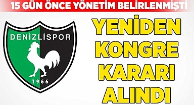 Denizlispor, yeniden kongre kararı aldı