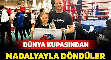 Dünya kupasından madalyayla döndüler