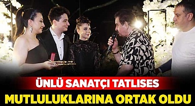 Genç çiftin mutluluğuna ortak oldu
