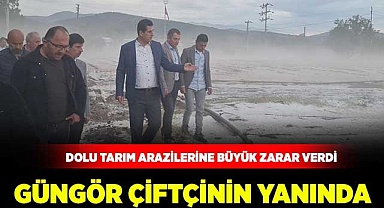 Güngör çiftçinin yanında