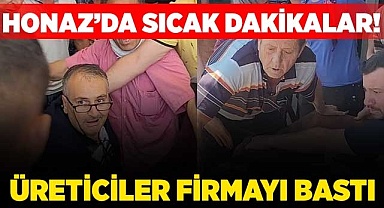 Kiraz üreticileri alıcı firmayı bastı