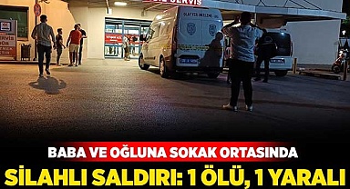 Baba ve oğluna sokak ortasında silahlı saldırı