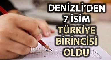 Denizli’den 7 isim Türkiye birincisi oldu