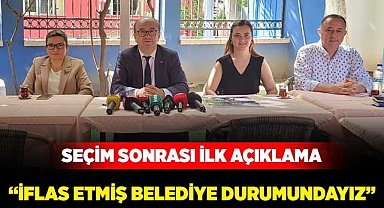 “İflas etmiş belediye durumundayız”
