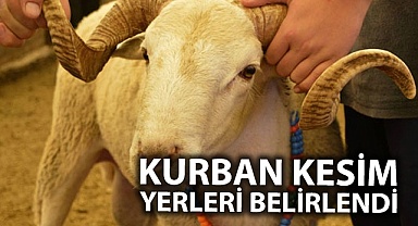 Kurban kesim alanları belirlendi