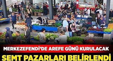 Merkezefendi’de Arefe günü kurulacak semt pazarları belirlendi