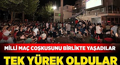 Milli coşkuyu hep birlikte yaşadılar