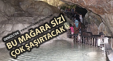 Pamukkale’ye benziyor ama yer altında
