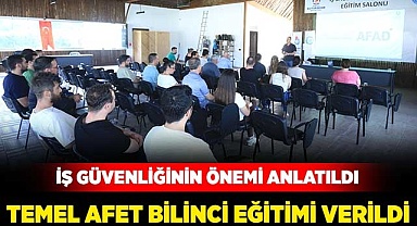 Temel afet bilinci eğitimi verildi