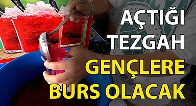 Açtığı tezgah gençlere burs olacak
