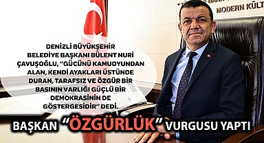 Başkan Çavuşoğlu’ndan basına mesaj