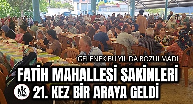 Binlerce mahalleli geleneği yaşatmak için buluştu