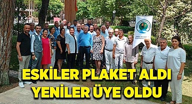 Eskiler plaket aldı yeniler üye oldu