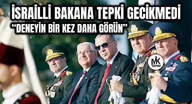 İsrailli bakana tepki gecikmedi “Haddini fazlasıyla aşmıştır”