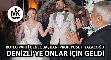 Kutlu Parti Genel Başkanı Prof. Yusuf Halaçoğlu Denizli'ye geldi