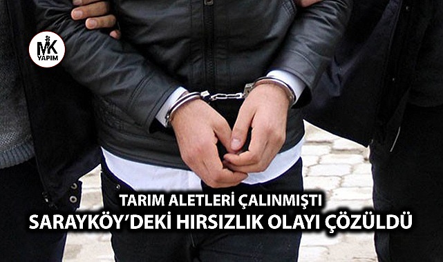 Sarayköy’deki hırsızlık olayı çözüldü