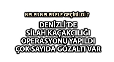 Silah kaçakçılığı operasyonu yapıldı