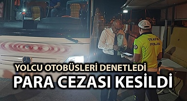 Yolcu otobüsleri denetledi