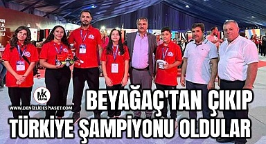 Beyağaç’ın genç beyinleri Teknofest’te şampiyon oldu