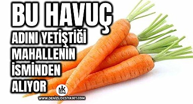 Bu havuç adını mahalle isminden alıyor