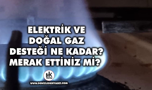 Elektrik ve doğal gaz desteği ne kadar? Merak ettiniz mi?