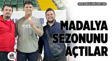 Pamukkaleli sporcular madalya sezonunu açtı