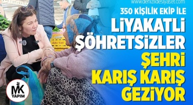 350 kişilik ekip ile şehri karış karış turluyorlar