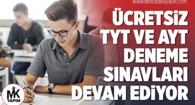 Ücretsiz TYT ve AYT deneme sınavları devam ediyor