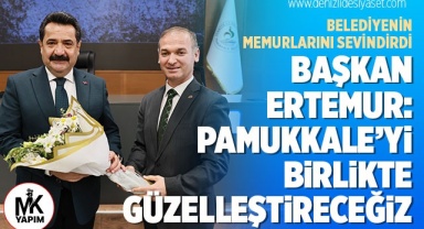 Başkan Ertemur, belediyenin memurlarını sevindirdi