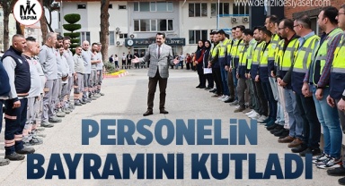Başkan Ertemur, personelin bayramını kutladı