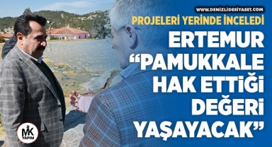 Başkan Ertemur, projeleri yerinde inceledi