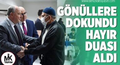 Gönüllere dokundu, hayır duası aldı