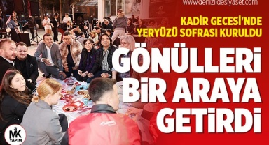 Kadir Gecesi'nde Çınar'da yeryüzü sofrası kuruldu