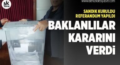 Baklanlılar kararını verdi