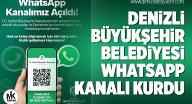 Denizli Büyükşehir Belediyesi WhatsApp kanalı kurdu