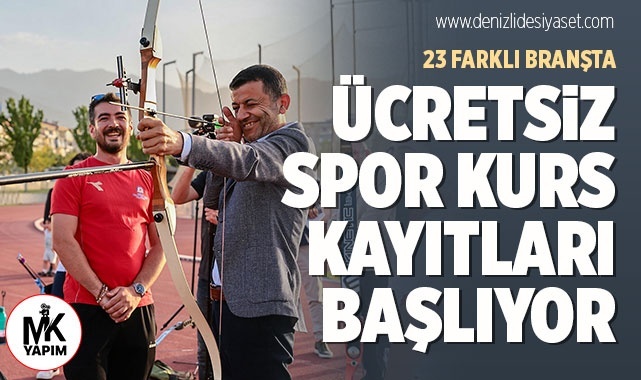 Denizli Büyükşehir’in ücretsiz spor kurs kayıtları başlıyor