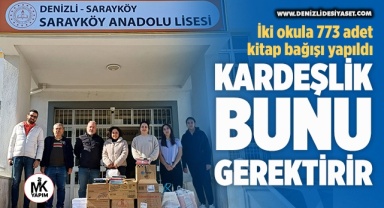 İki okula 773 adet kitap bağışı yapıldı