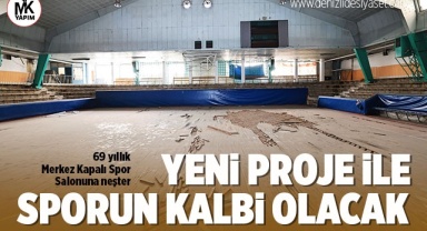 69 yıllık Merkez Kapalı Spor Salonu’na neşter
