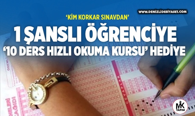 Bir şanslı öğrenciye 10 Ders Hızlı Okuma Kursu hediye