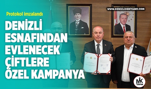 Denizli Esnafından Evlenecek Çiftlere Özel Kampanya