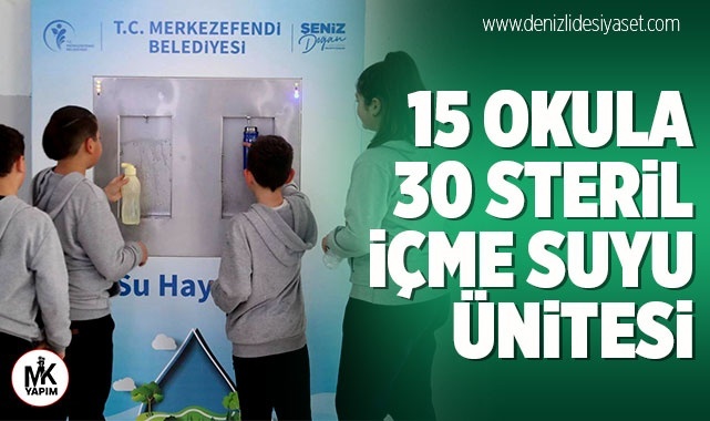 5 okula daha steril içme suyu ünitesi yerleştirildi